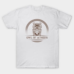 'Owl Of Athens' Awesome Athens Greek Mythology Gift T-Shirt